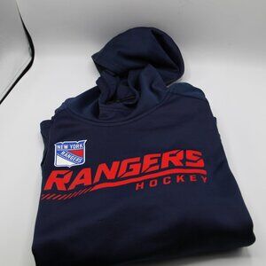 Youth XL NHL New York Rangers Fanatics Branded Authentic Pro Raglan Hoodie